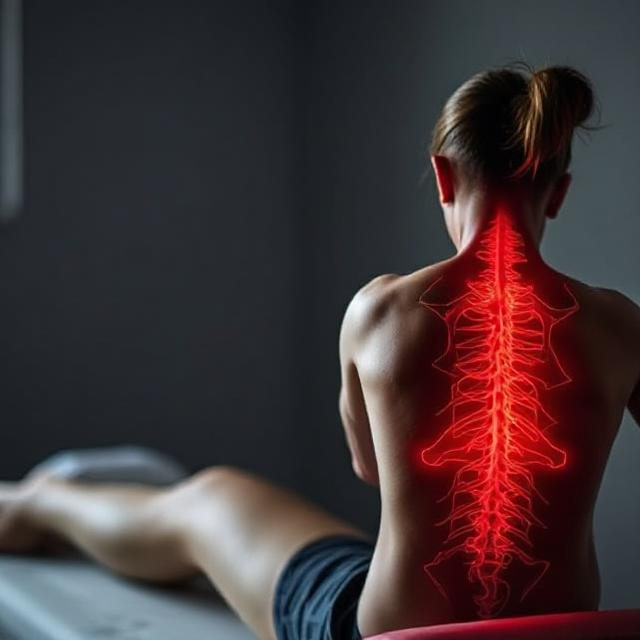 Patient receiving acute pain treatment at Bow River Physio